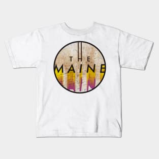 The Maine - VINTAGE YELLOW CIRCLE Kids T-Shirt